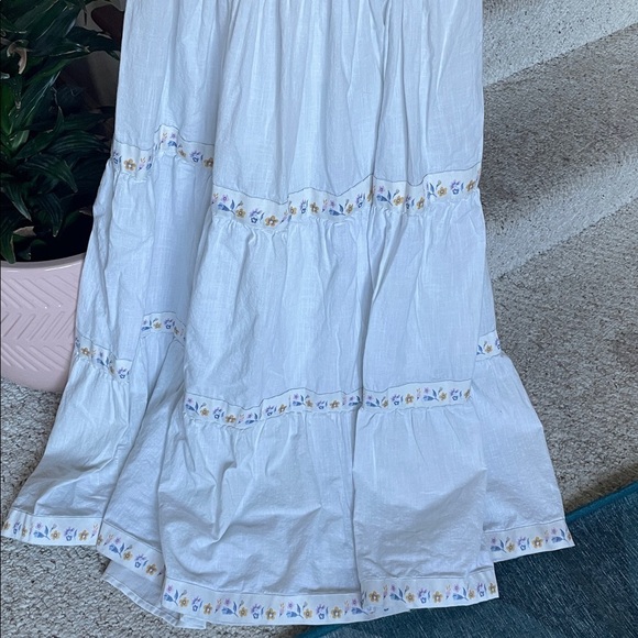 Rachel Zoe Cottage Core White Puff Sleeve Maxi Dress - Picture 3 of 12